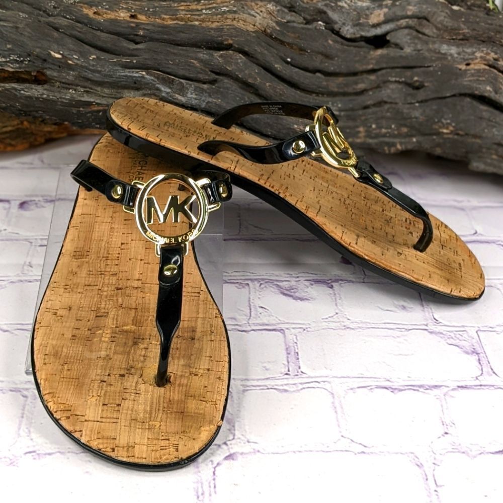 Michael Kors MK Charm Jelly Thong Sandals